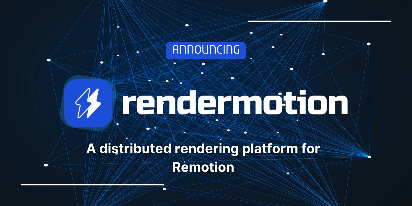 Cover for Rendermotion: A Distributed Rendering Platform for Remotion